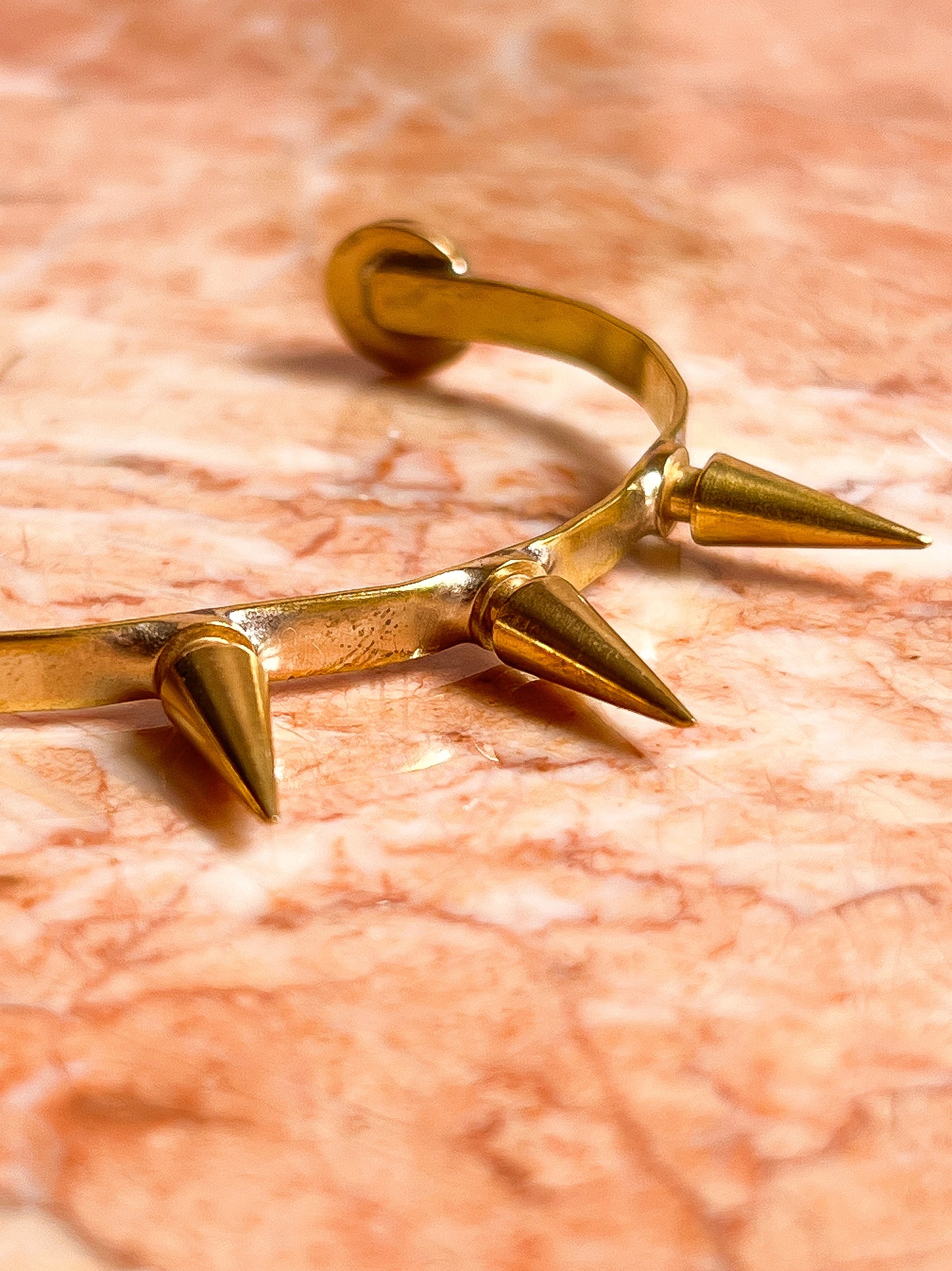 Brass Spike Bracelet