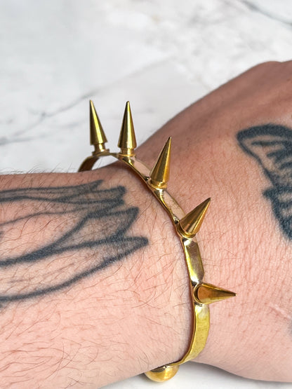 Brass Spike Bracelet