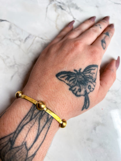 Brass Studded Bracelet