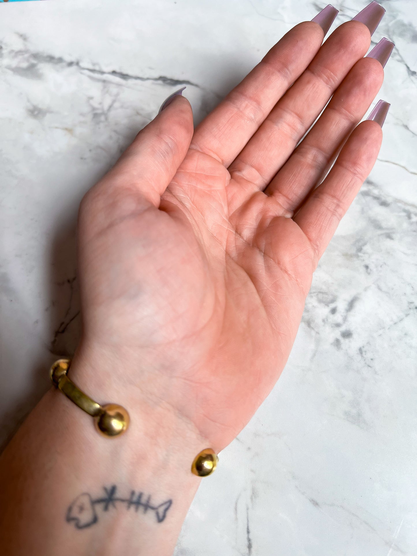 Brass Studded Bracelet